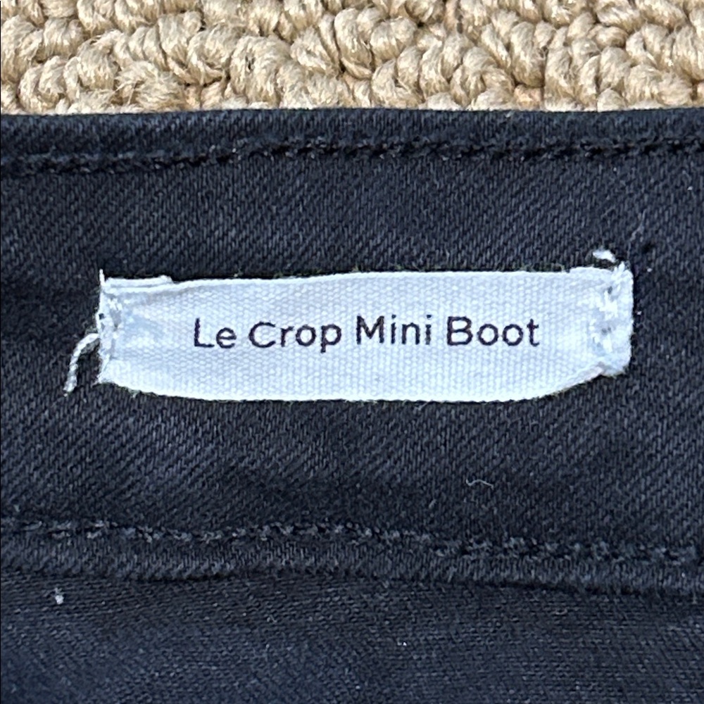 Frame Le Crop Mini Boot Jeans size 26 Film Noir Black - Picture 7 of 14